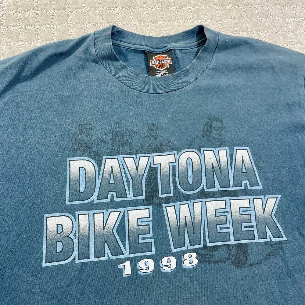 VTG 1998 Harley Davidson Daytona Bike Week Size Large Biker Motorcycle Tshirt‎
